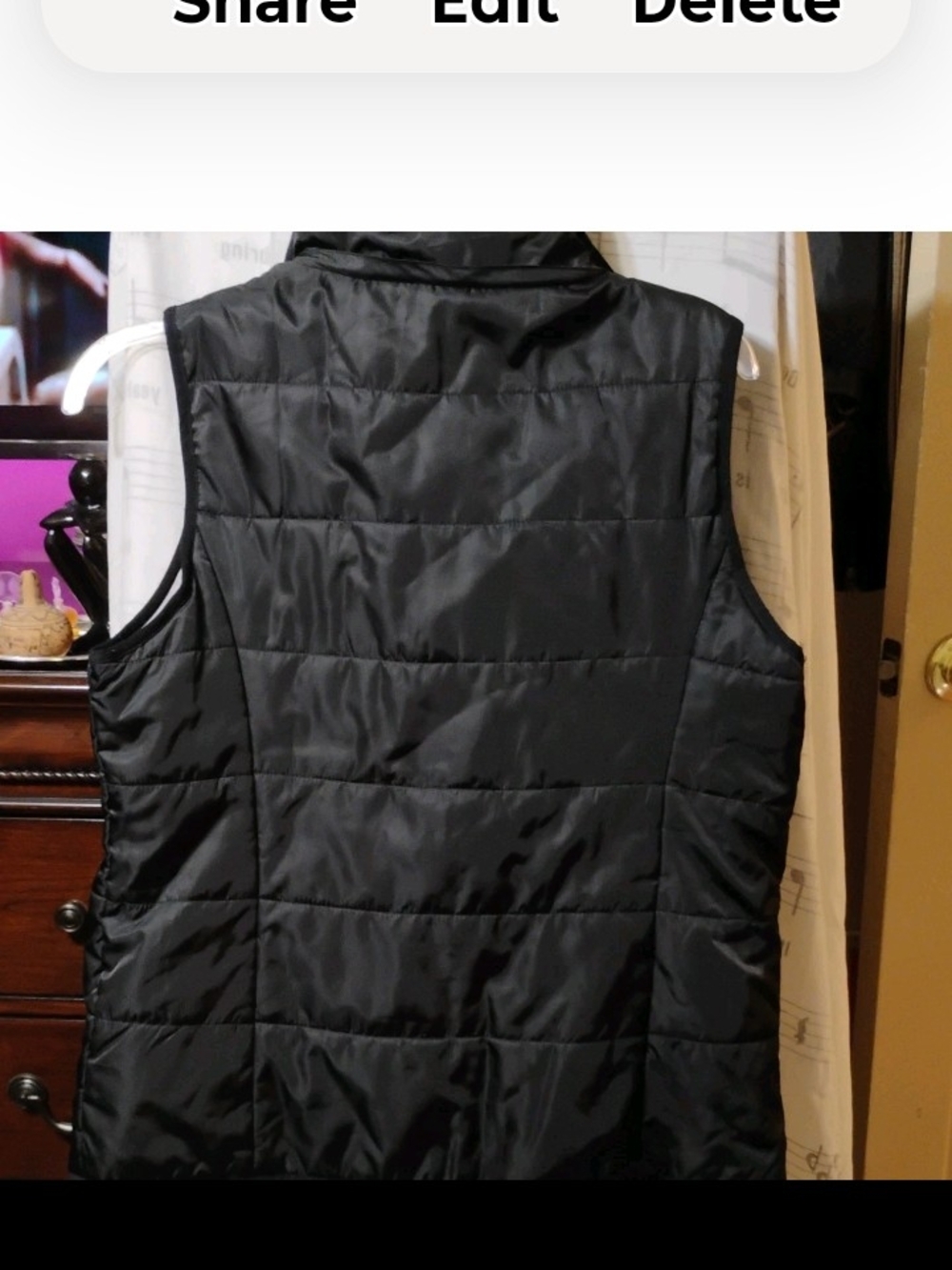Men's Vince Camuto Black Quilted Sleeveless Puffer Vest